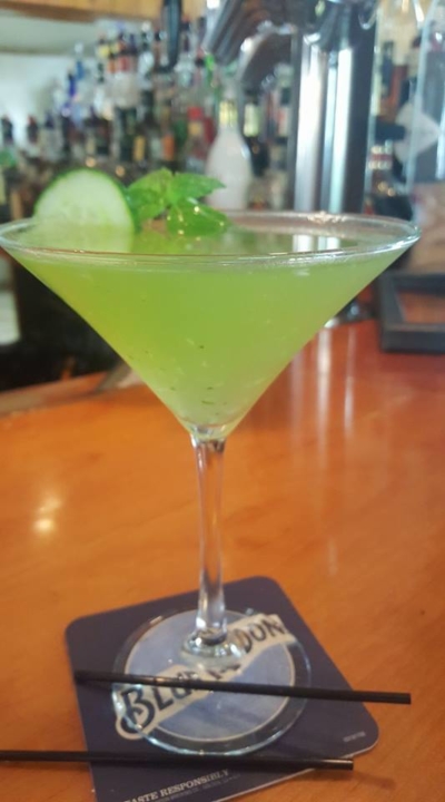 Cucumber Basil Martini made fresh in Sparta NJ